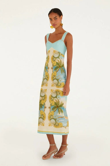 Farm Rio Royal Sea Sleeveless Maxi Dress - Farm Rio