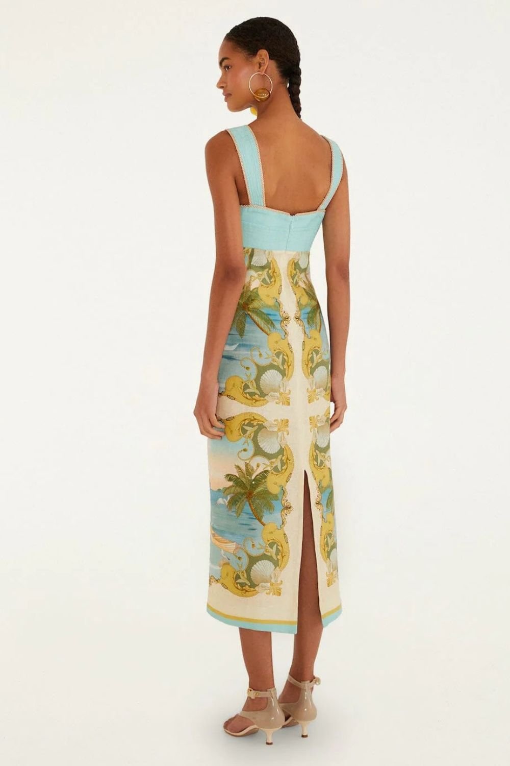 Farm Rio Royal Sea Sleeveless Maxi Dress - Farm Rio