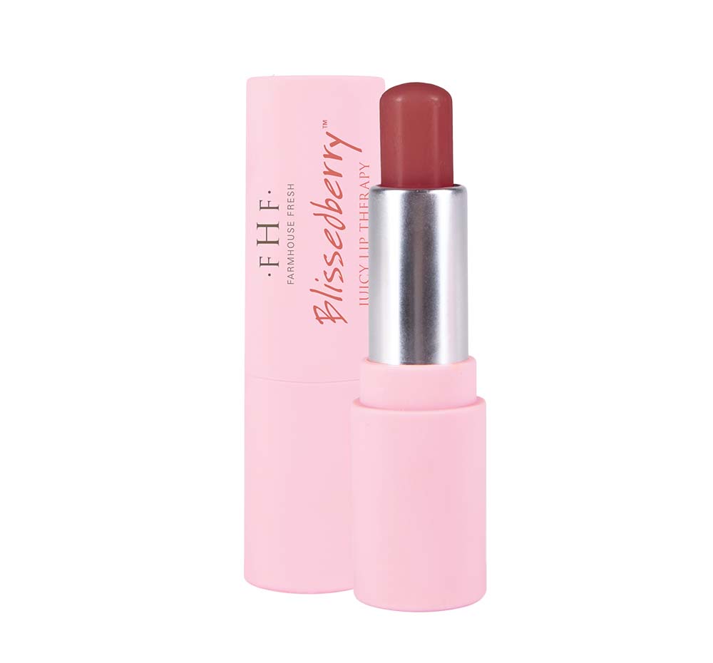 Blissedberry lip balm tube on a white background