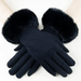 Faux Fur Cuff Gloves - Very Moda