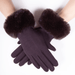 Faux Fur Cuff Gloves - Very Moda