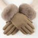 Faux Fur Cuff Gloves - Very Moda