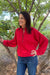 Free People Celeste Quarterzip In Salsa - Free People
