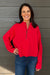 Free People Celeste Quarterzip In Salsa - Free People