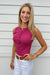 Free People Jamie Henley Tank- Sangria - Free People