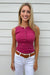 Free People Jamie Henley Tank- Sangria - Free People