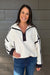 Free People Mountain High 1/2 Zip In White Combo - Free People