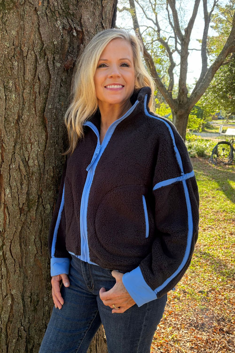 Free People Mountain High Jacket In Black Combo - Free People