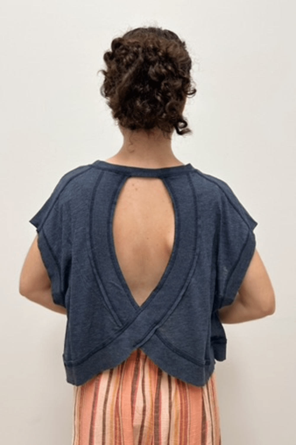 Free People My Time Tee- Midnight Navy - Free People