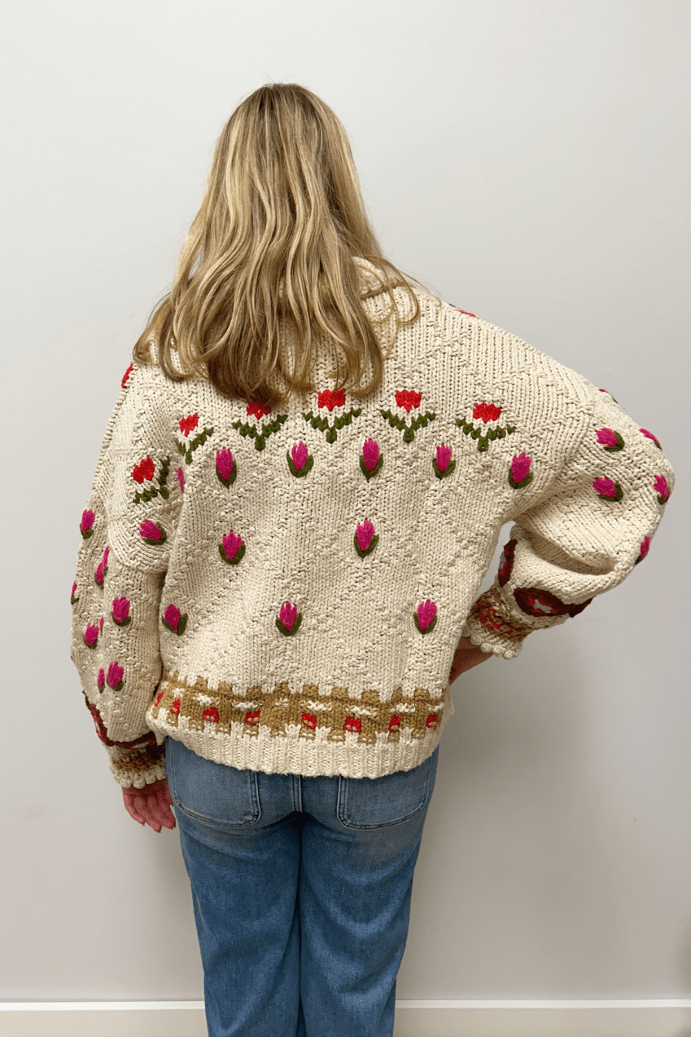 Free People Rosebud Cardi- Ivory Combo - Free People