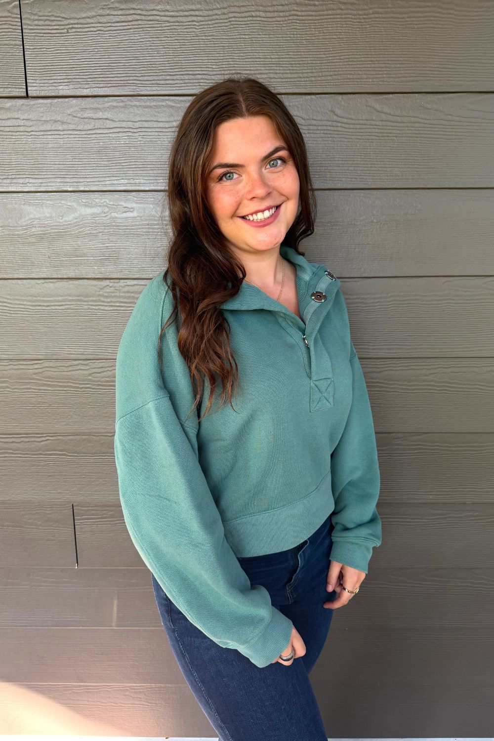 Free People Timeless Pullover In Aqua - Free People