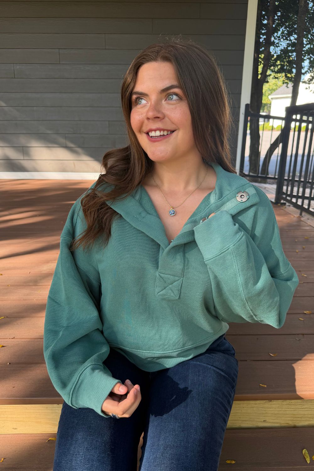 Free People Timeless Pullover In Aqua - Free People