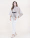 Funnel Neck Belt Cape - Beige - Very Moda