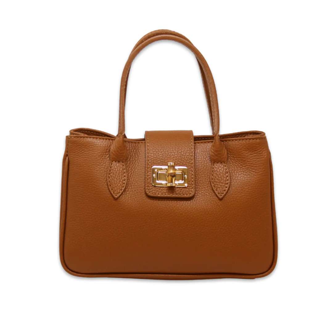 German Fuentes Classic Italian Style Leather Satchel - German Fuentes
