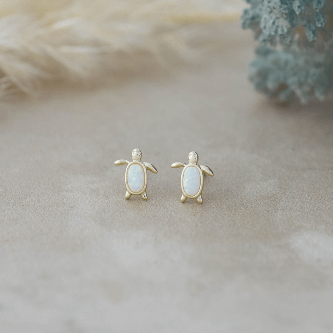 Glee Maui Studs - White Opalite - Glee