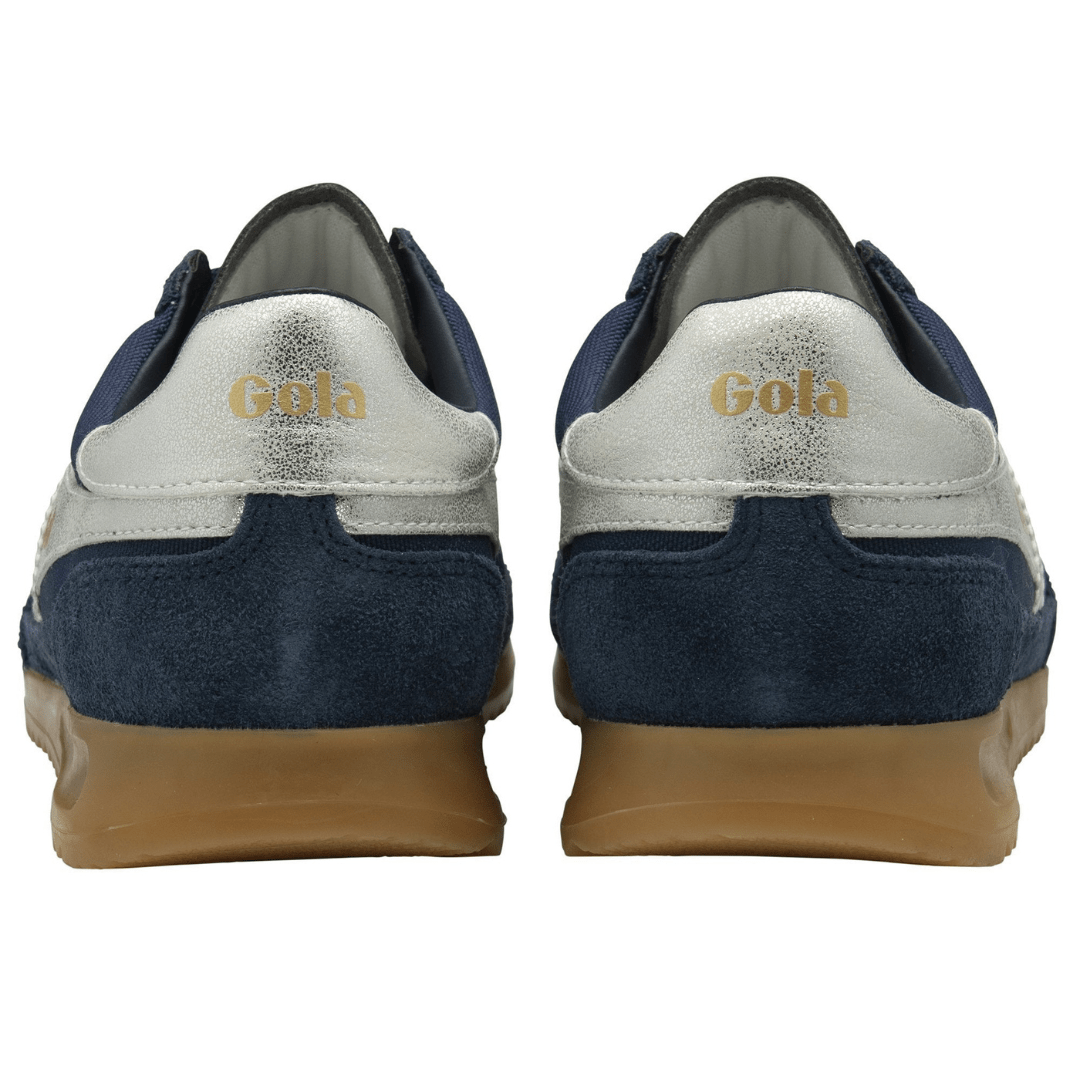 Gola Classic Women's Tornado Sneakers - Navy/Silver - Gola