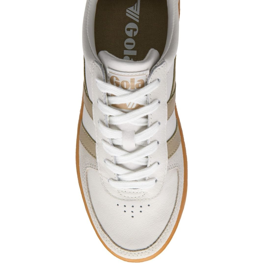 Gola Grandslam Elite Sneakers - White/Bone/Mocha/Gum - Gola