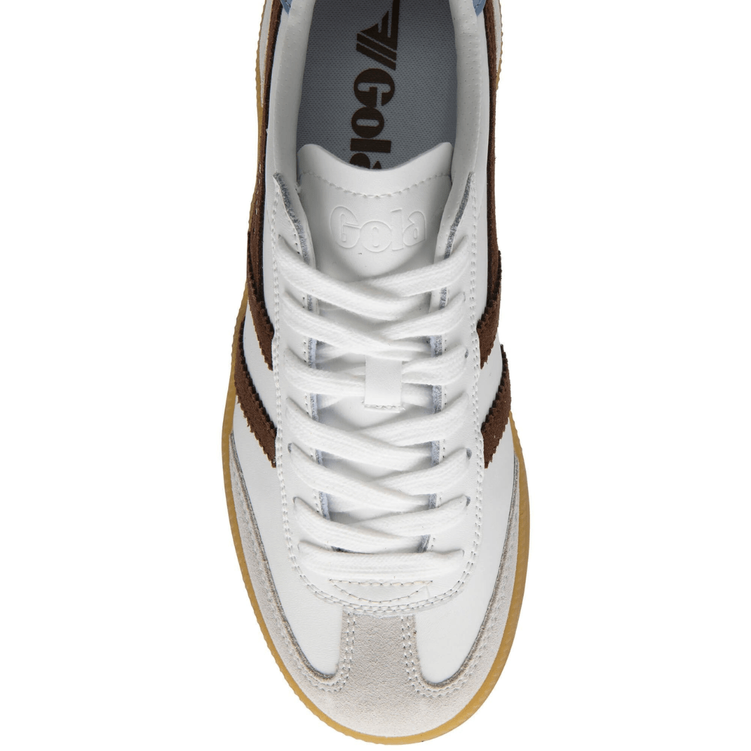 Gola Viper Sneakers - White, Dark Brown, Air & Gum - Gola
