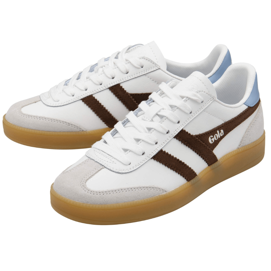 Gola Viper Sneakers - White, Dark Brown, Air & Gum - Gola