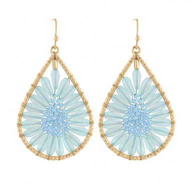 Gold Teardrop Earrings - Golden Stella