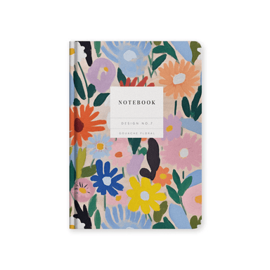 Gouache Floral - Hardback Notebook - Ohh Deer