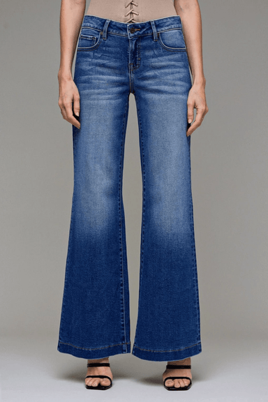 Hidden Low Rise Flare - Med Dark Jean - Hidden Jean