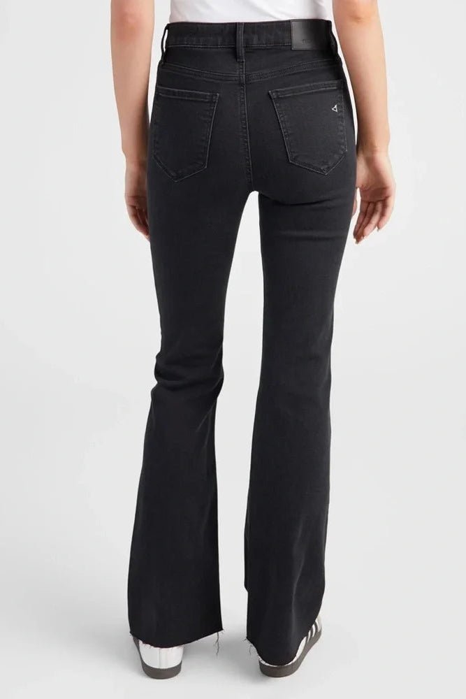 Hidden Raw Hem Flare - Black - Hidden Jean