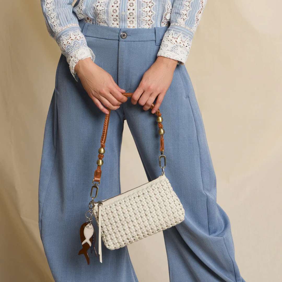 Hobo Darcy Woven Crossbody - Whitecap - Hobo