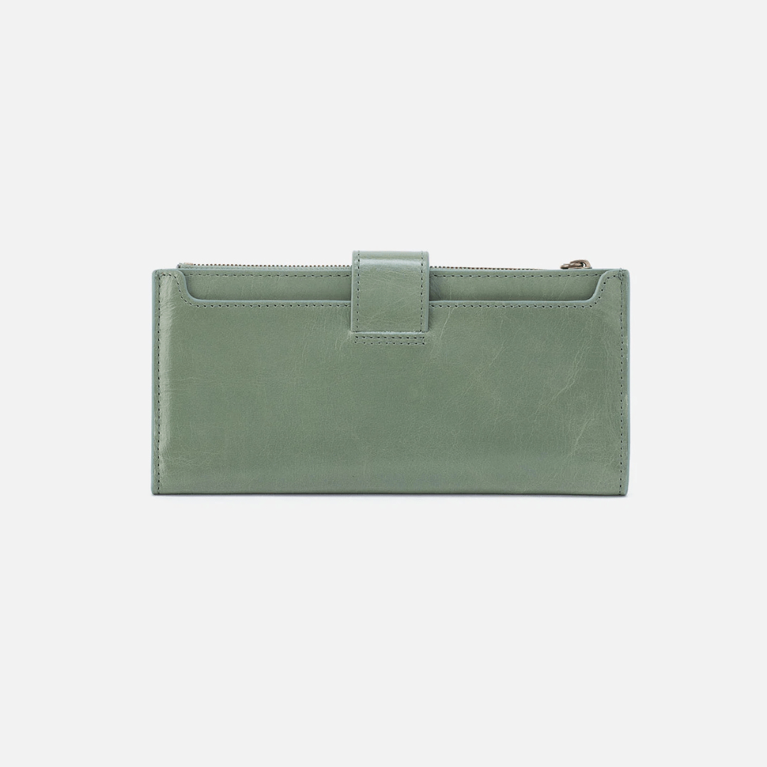 Hobo Dunn Polished Leather Continental Wallet - Jade - Hobo