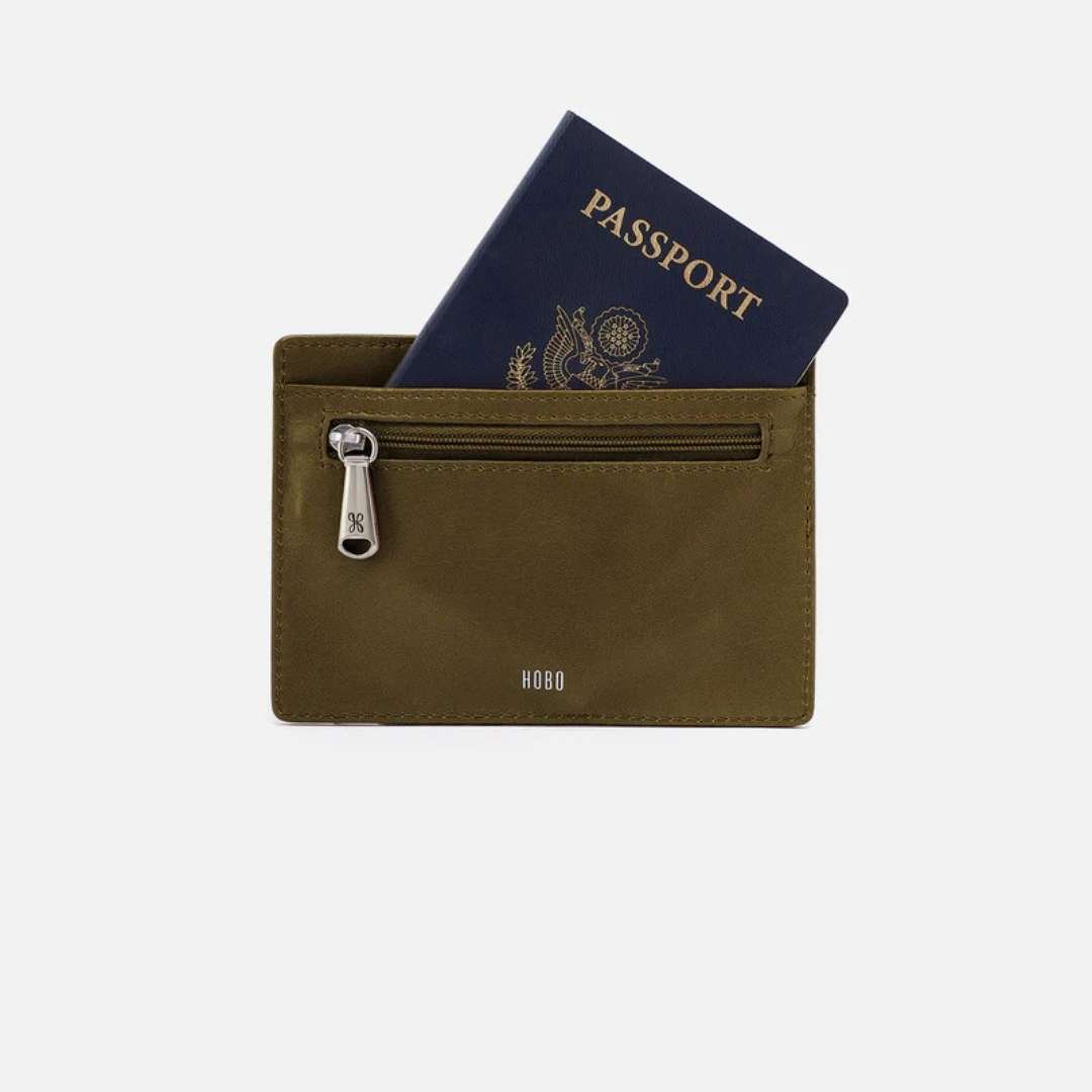 Hobo Euro Slide Card Case - Olive Veil - Hobo