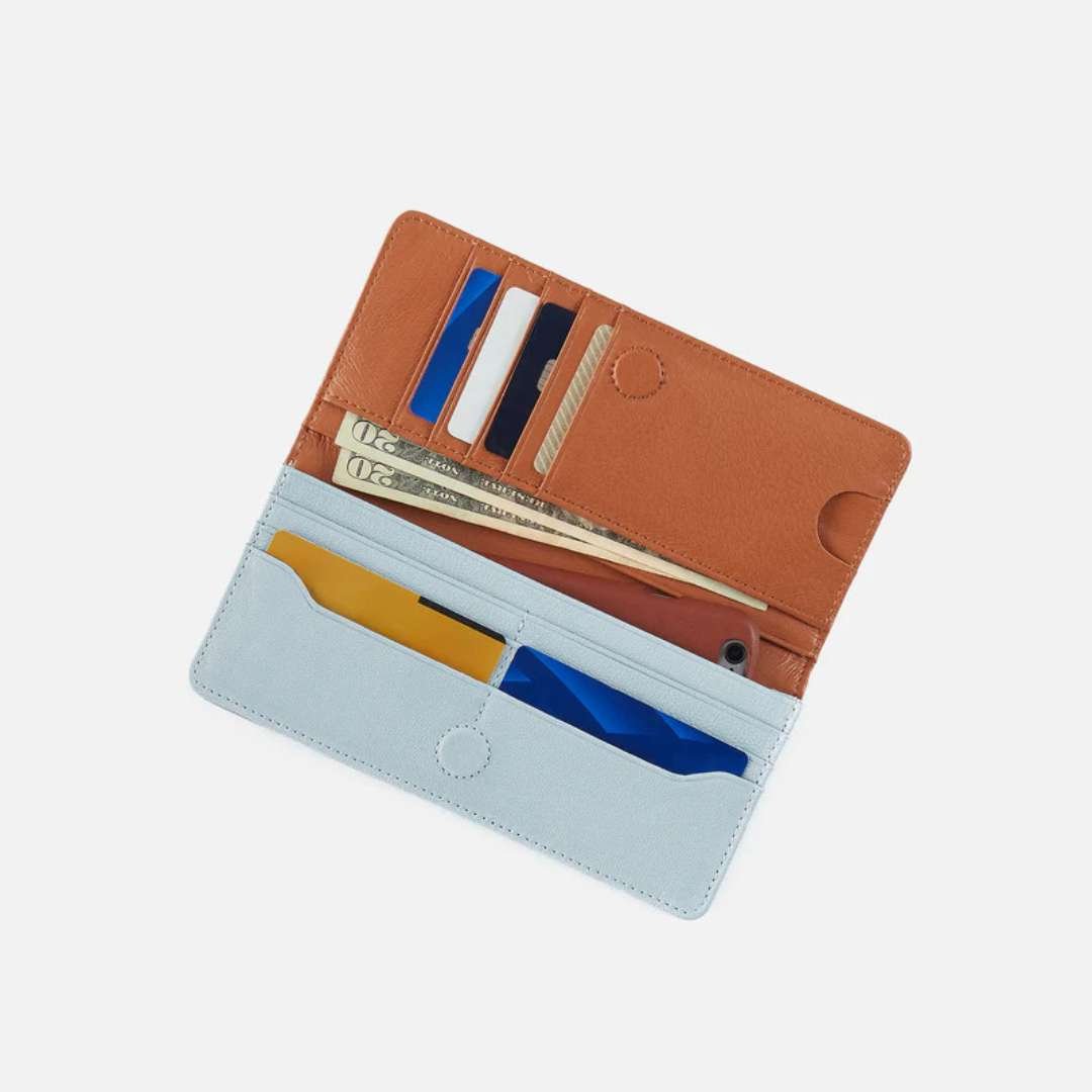Hobo Hutton Large Wallet - Dusted Sky - Hobo