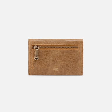 Hobo Jill Buffed Leather Trifold Wallet - Whiskey - Hobo