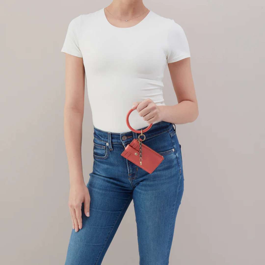 Hobo Ring Credit Card Wristlet - Pink Mirage - Hobo