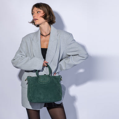 Hobo Sheila Medium Satchel Pine Needle - Hobo