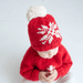 Huggalugs Beanie - Snowflake Red - Huggalugs