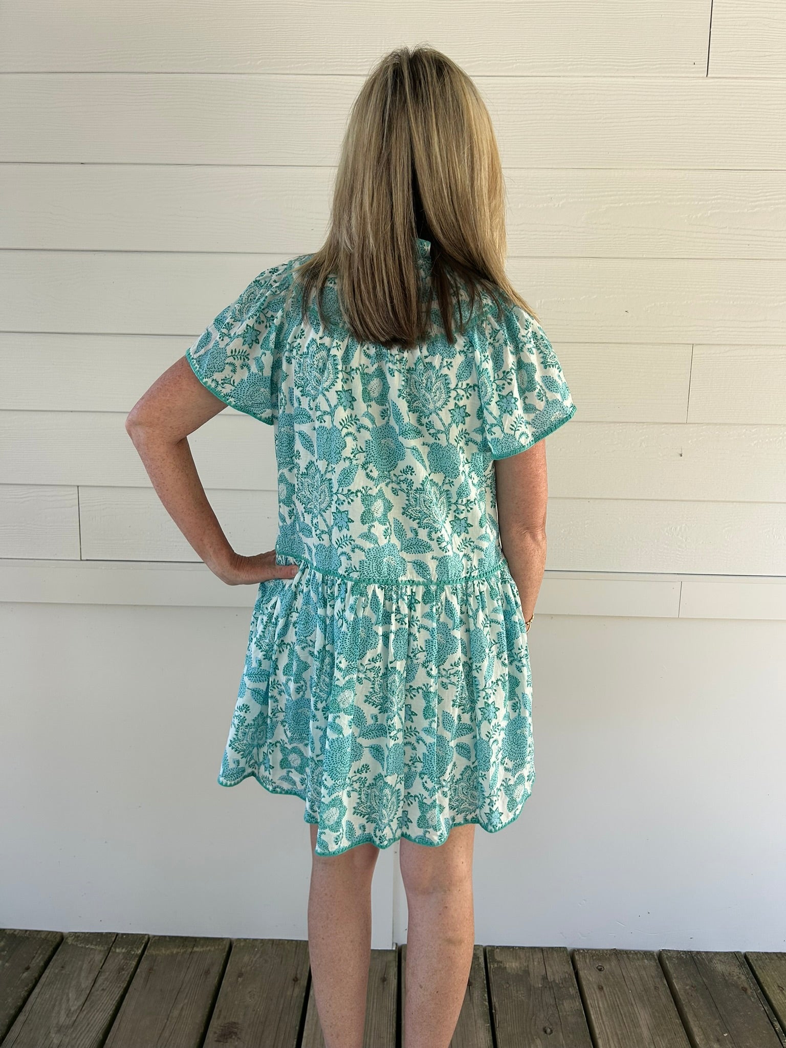 J. Marie Nina V-Neck Dress - J. Marie Collections