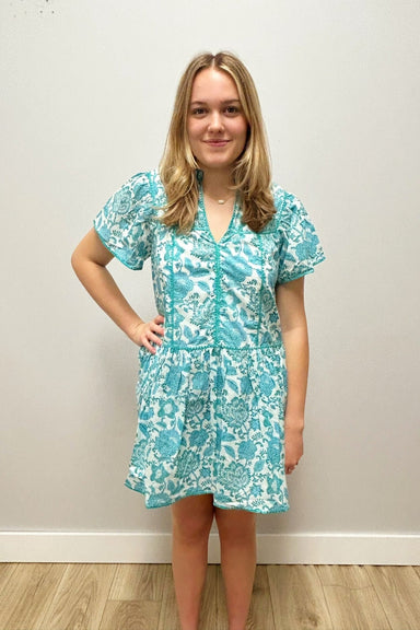 J. Marie Nina V - Neck Dress - J. Marie Collections