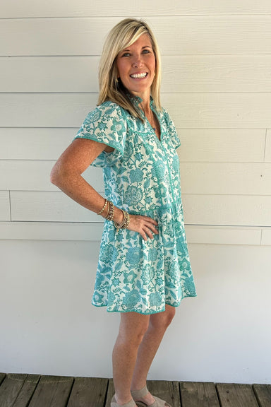 J. Marie Nina V-Neck Dress - J. Marie Collections