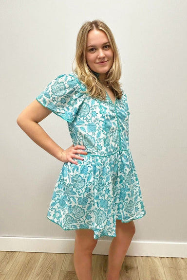 J. Marie Nina V - Neck Dress - J. Marie Collections