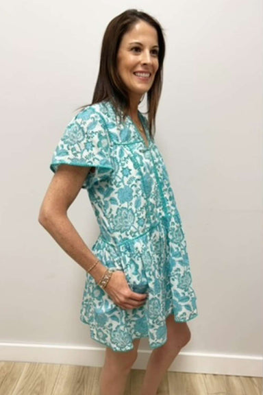 J. Marie Nina V - Neck Dress - J. Marie Collections