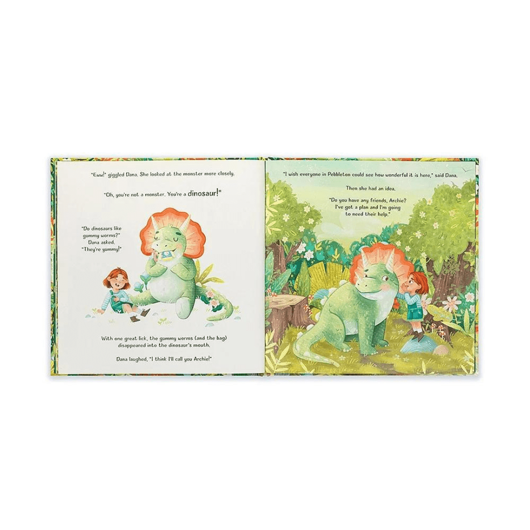 Jellycat Archie, My Dinosaur Friend Book - Jellycat