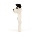 Jellycat Bashful Black & Cream Puppy Ring Rattle - Jellycat