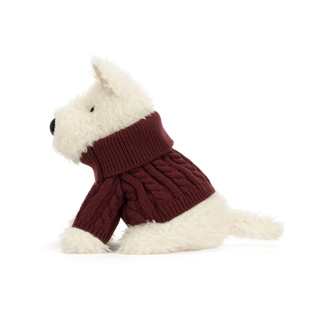 Jellycat Munro Scottie Dog Winter Jumper - Jellycat