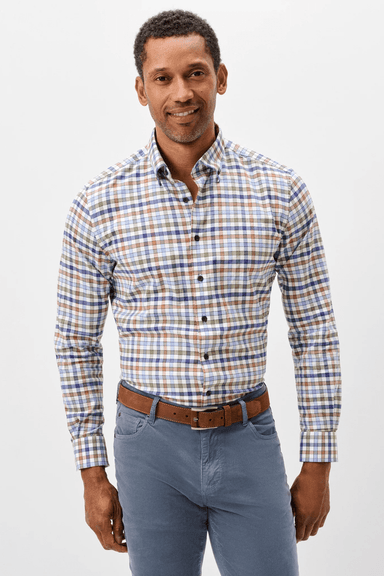 Johnnie-O Cedar Check Buttondown- Sailor - Johnnie-O