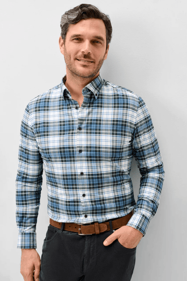 Johnnie-O Chimney Rock Tartan Buttondown- Sailor - Johnnie-O