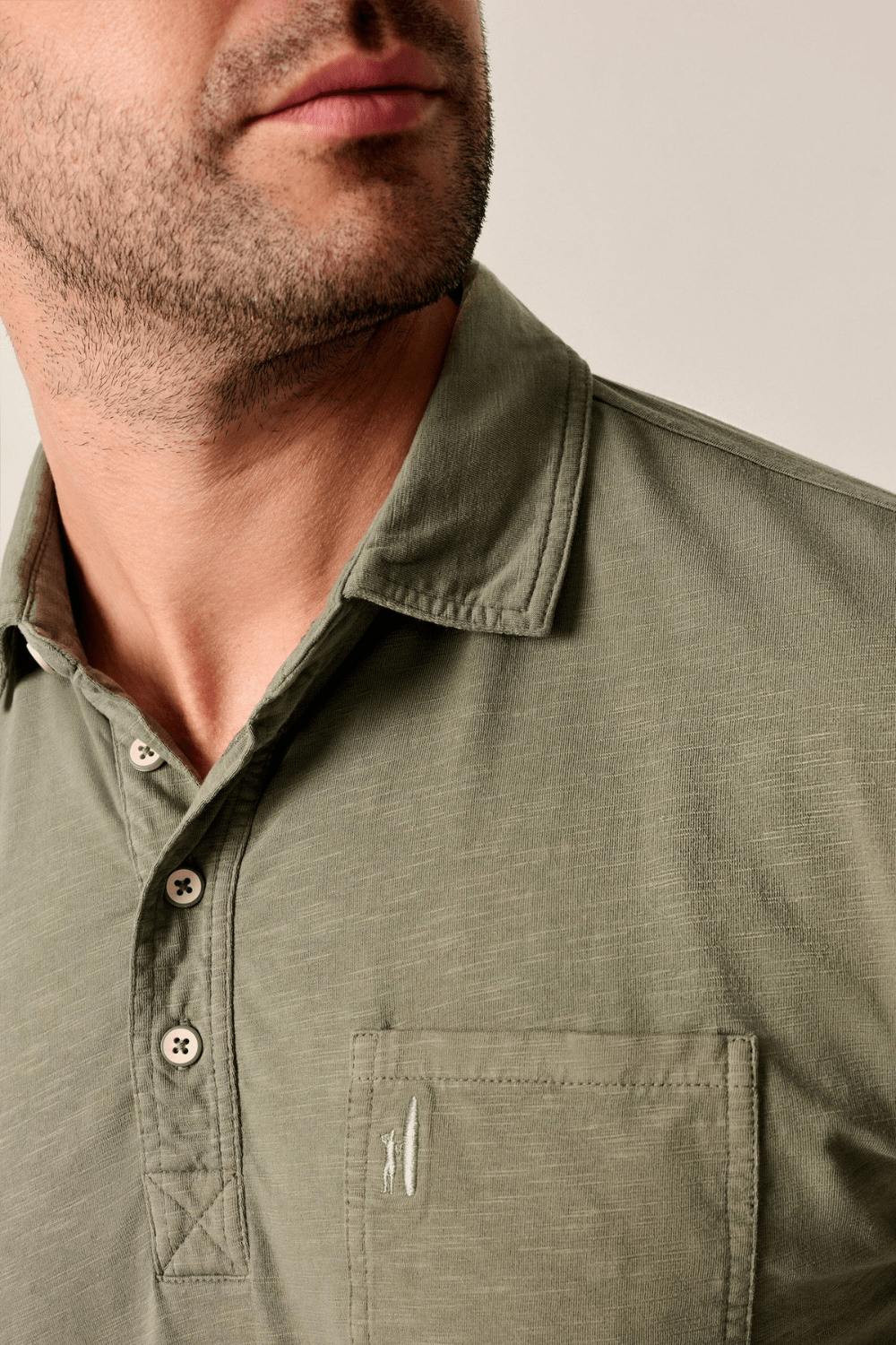 Johnnie - O Coastal Wash Long Sleeve - Agave Green - Johnnie - O