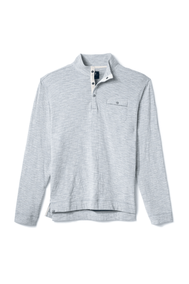 Johnnie-O Cove Striped Henley- Cream - Johnnie-O