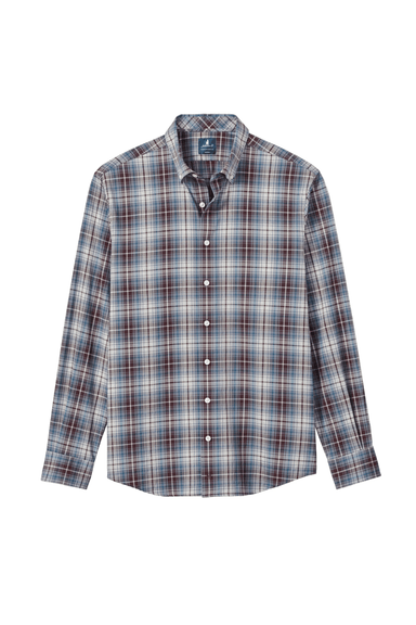 Johnnie-O Scotia Plaid Buttondown- Port - Johnnie-O