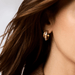 Julie Vos Cobblestone Double Hoop- Multi Stone Cat's Eye - Julie Vos