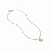 Julie Vos Fleur-de-Lis Solitaire Necklace- Cubic Zirconia - Julie Vos